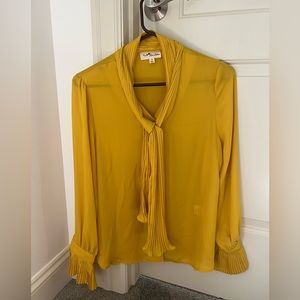 Yellow blouse size medium brand love letter
